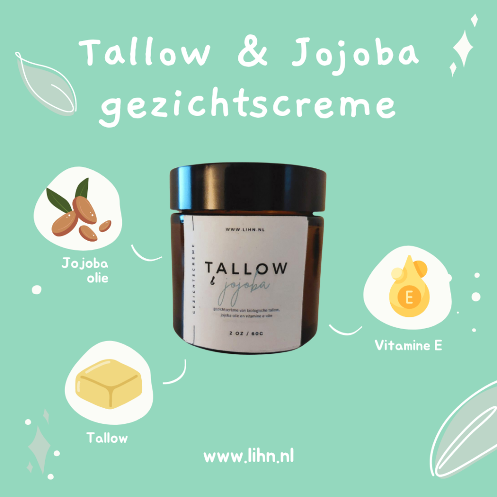 Tallow & Jojoba creme voor het gezicht