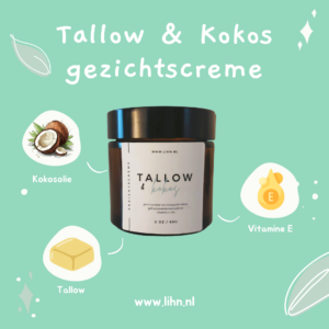 Tallow & Kokos creme voor het gezicht